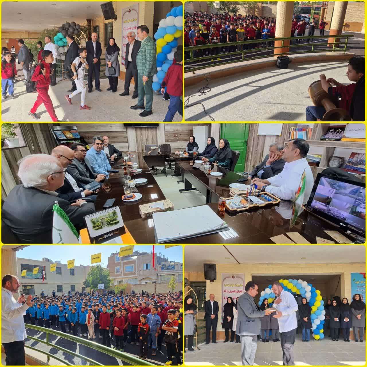 حضور مسئولین مجتمع آموزشی حضرت جوادالائمه (ع)